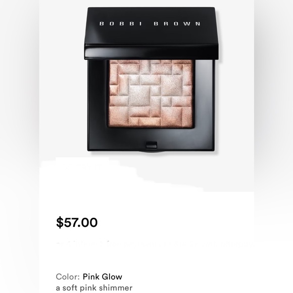 Bobbi Brown Highlighting Powder in Pink Glow Full-Size /BNIB - Picture 7 of 13